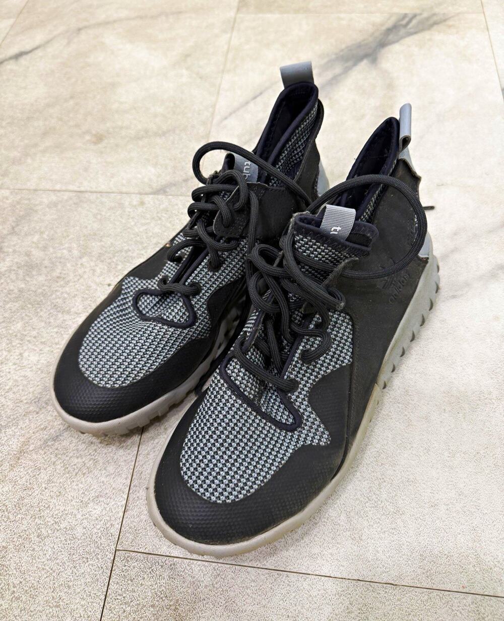 adidas Tubular Black/Gray Mid Top Lace Up Men's Athletic Sneakers
